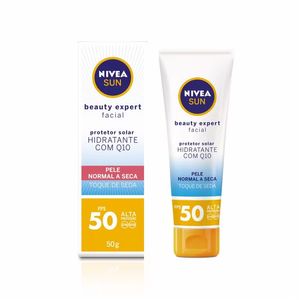 Protetor-Solar-Nivea-Sun-Beauty-Expert-Facial-Pele-Normal-A-Seca-FPS-50-Toque-de-Seda-50g