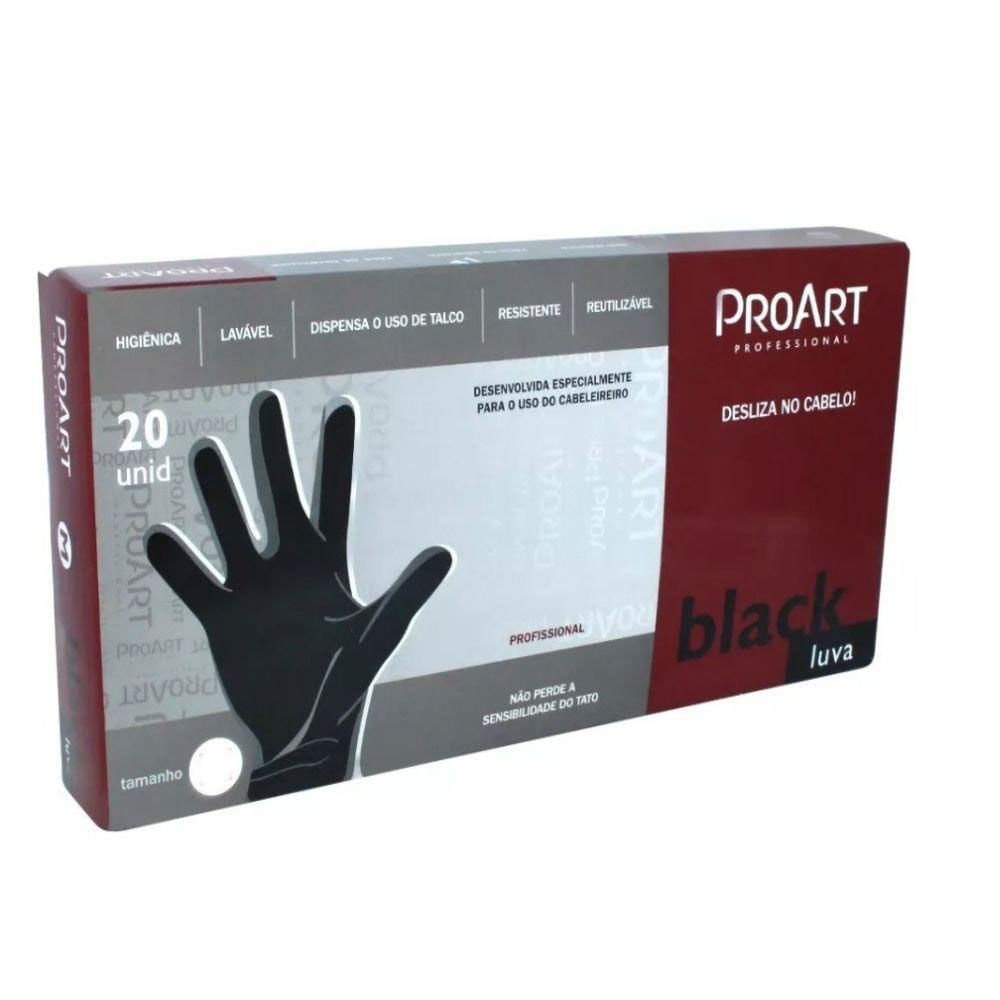 LEVA LATEX PROART BLACK 20UNID M