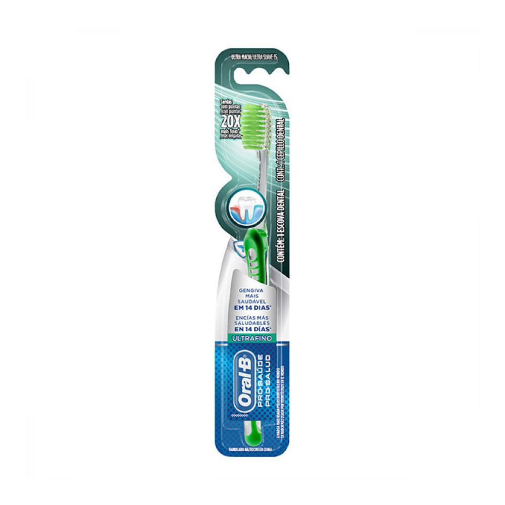 Escova Dental Oral-B Pro-Saude Ultrafino Cabeca 35 Macia 1 Unidade ...