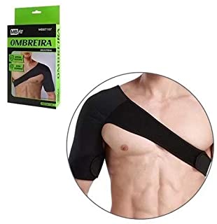 Ombreira Bilateral Preto com Velcro Neoprene