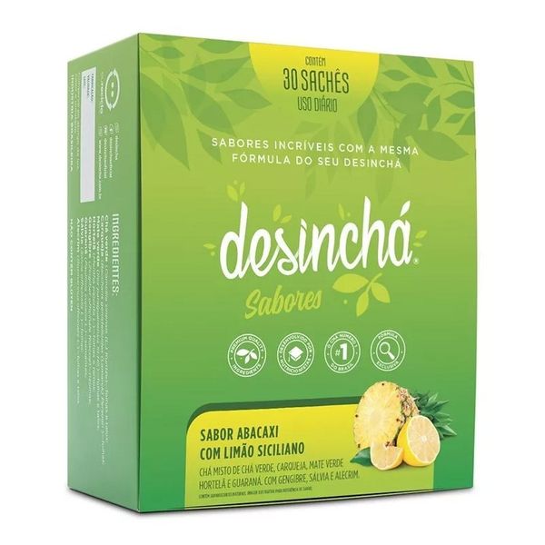 Chá Desinchá Sabores Abacaxi com Limão Siciliano 30 Sachês