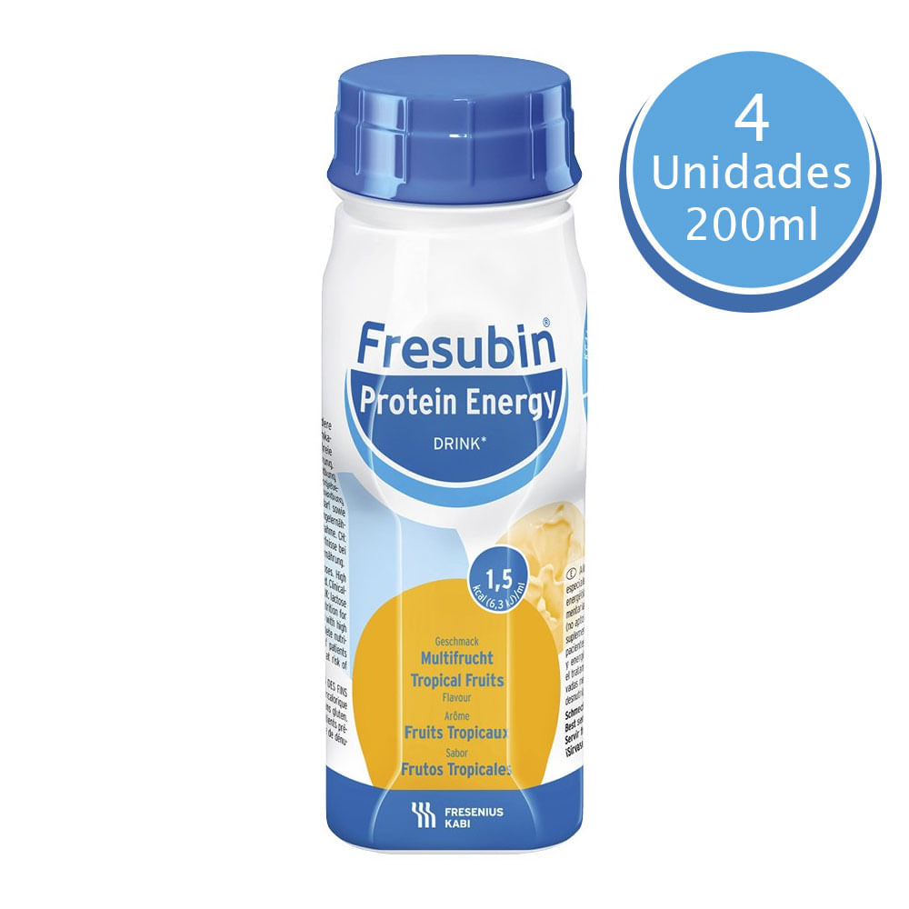 Fresubin Protein Energy Drink Sabor Abacaxi 4 Unidades de 200ml Farma 22