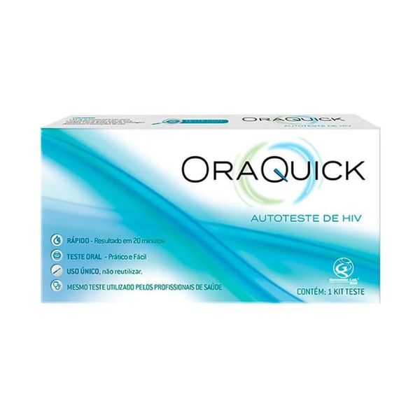 Teste Rápido de HIV Oraquick Autoteste Oral 1 Unidade