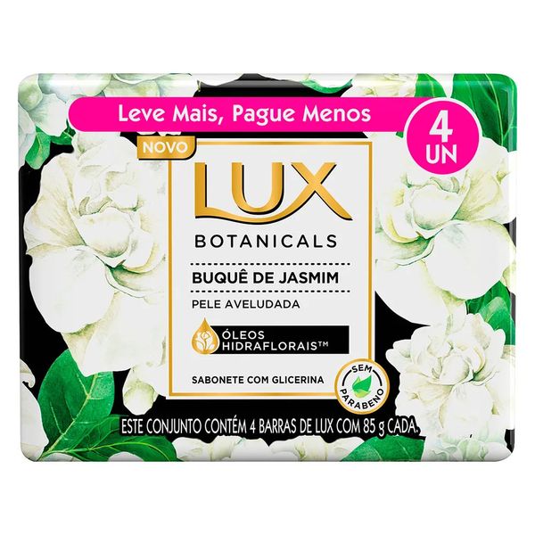 Sabonete em Barra Lux Botanicals Buquê de Jasmim Leve Mais Pague Menos 4 Unidades de 85g