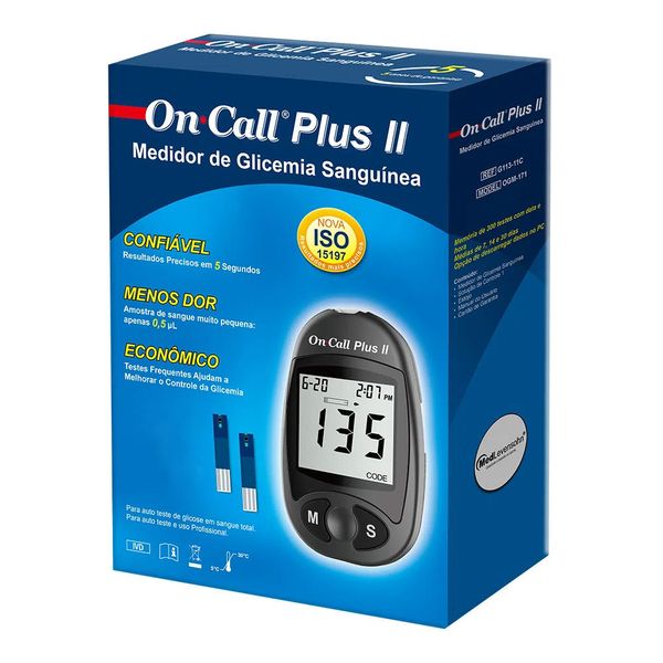 Kit para Controle de Glicemia On Call Plus II