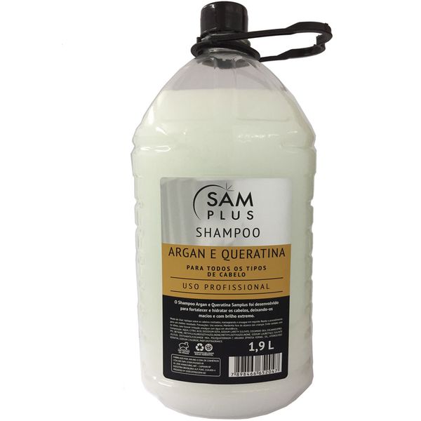 Shampoo Samplus Argan e Queratina 1,9L