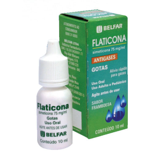 Flaticona 75mg gotas Sabor Framboesa 10ml