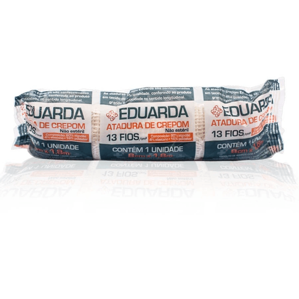 Atadura de Crepom Eduarda 13 Fios 8cm X 1,8m 1 Unidade