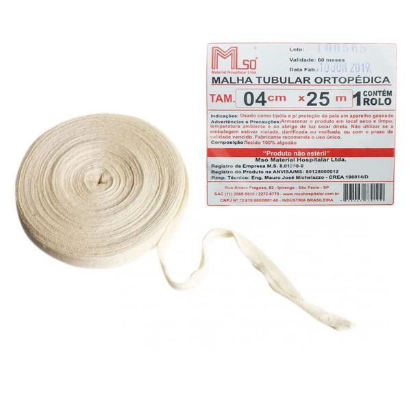 Malha Tubular Ortopédica Msó 4cm X 25m 1 Unidade