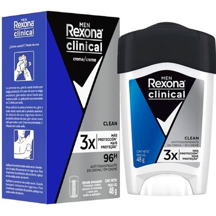 Desodorante en Creme Rexona Clinical Men 48g