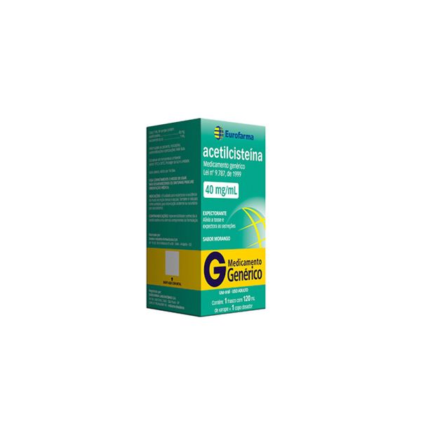 Acetilcisteína 40mg Xarope Infantil 120ml Genérico Eurofarma
