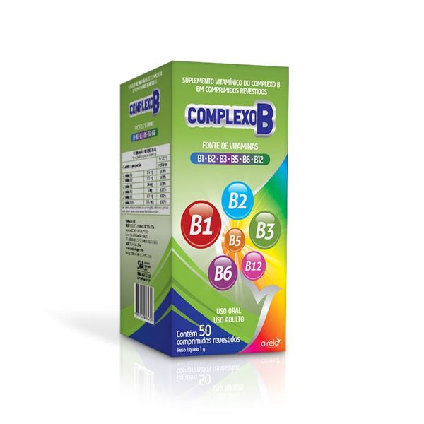 Complexo B Airela 50 comprimidos revestidos