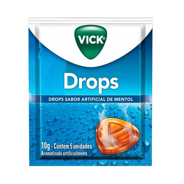 Vick Pastilhas Sabor Mentol 5 Pastilhas