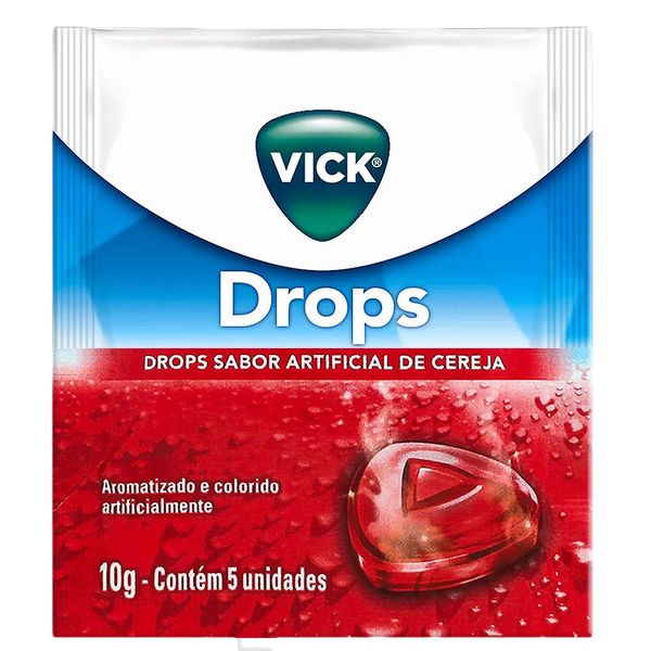 Vick Pastilha Cereja 5 unidades