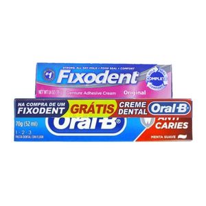 kit-fixodent-creme-original-39g-gratis-creme-dental-oral-b-menta-suave-70g