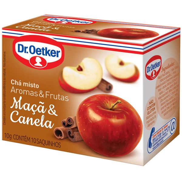 Chá Misto Maçã e Canela Dr. Oetker 10 Sachês