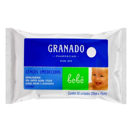 Lenco Umedecido Granado Bebe Lavanda 50 Unidades Farma 22