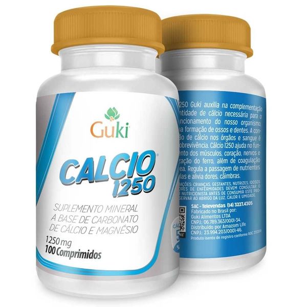 Cálcio 1250 Guki 100 comprimidos