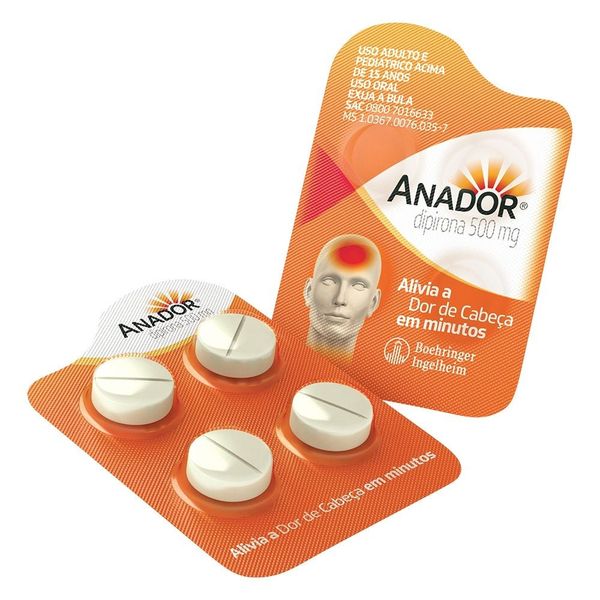 Anador 500mg 4 comprimidos