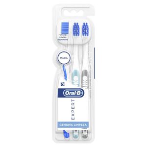 escova-dental-oral-b-expert-gengiva-limpeza-macia-cores-sortidas-3-unidades