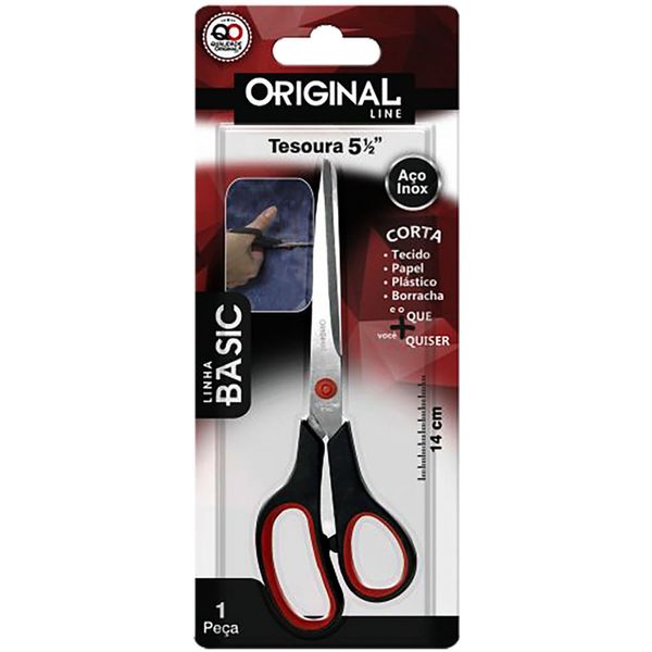 Tesoura Multiuso Original Line Basic 14cm Aço Inox