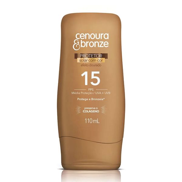 Protetor Solar Cenoura e Bronze FPS 15 Média Proteção 110ml