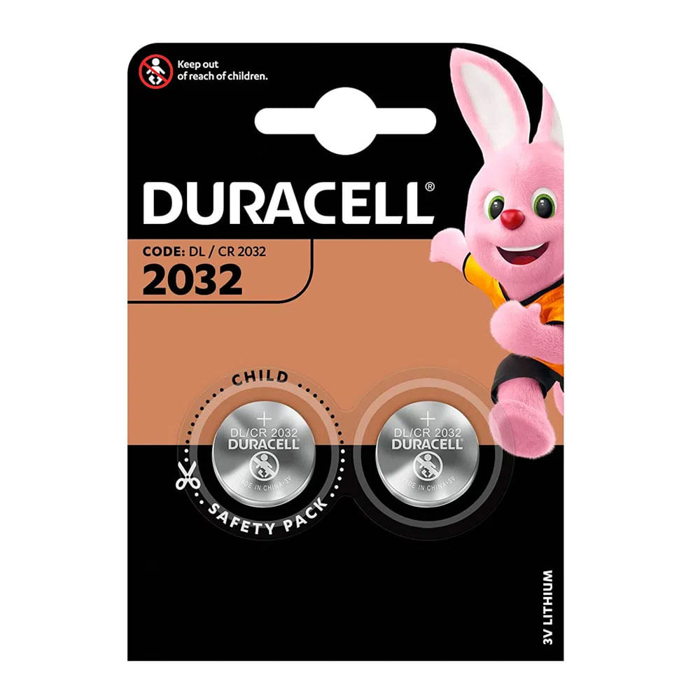Pilha Botao Lithium Duracell CR 2032 3V 2 Unidades - Farma 22