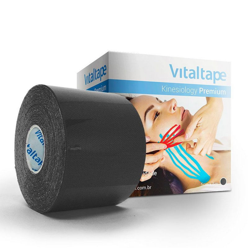 KINESIOLOGY VITALTAPE PRETO