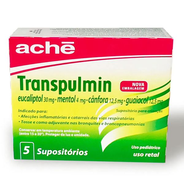 Transpulmin 5 supositórios