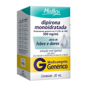 Dipirona Monoidratada 500mg/mL Solução Oral Gotas 10mL - Farma 22