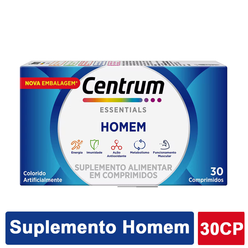 CENTRUM HOMEM 30 COMP
