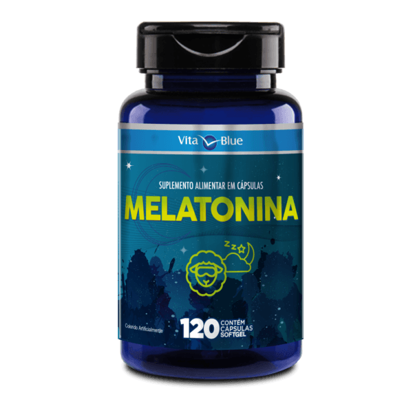 Melatonina 210Mcg 120 Capsulas Softgel Vita Blue
