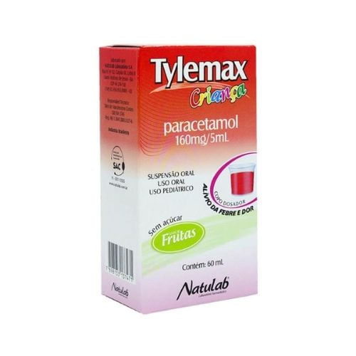 Tylemax Criança 160Mg/5ml 60Ml Sabor Frutas