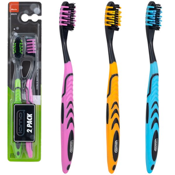 Escova Dental Macia Iamo Colors 2 Unidades