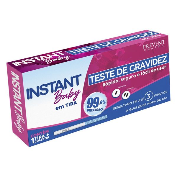 Teste de Grávidez Instant Baby Com 1 Tira