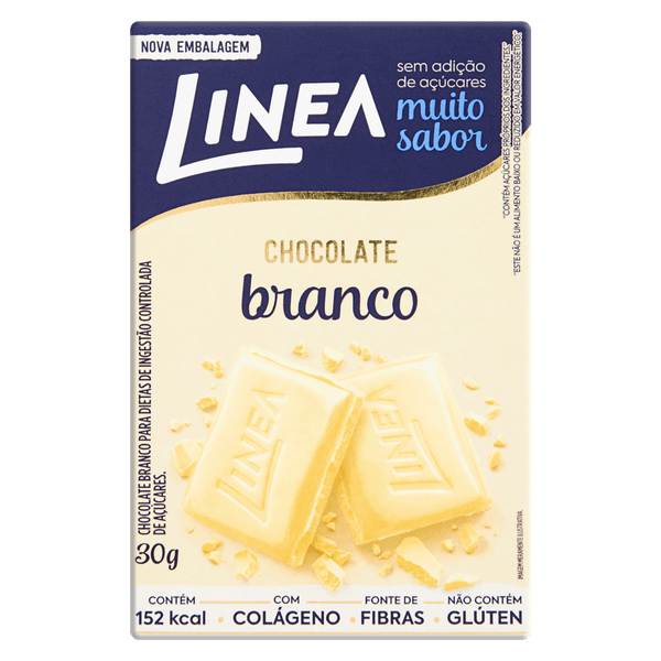 Chocolate Branco Sem Açucar Linea 30g