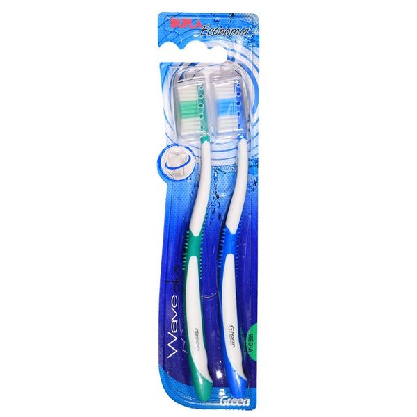Escova de dente Macia WavePlus cores sortidas 2 unidades