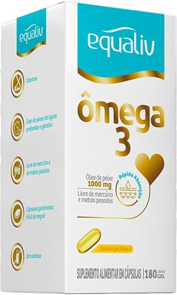 Ômega 3 1000mg Equaliv 180 cápsulas