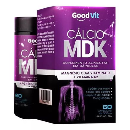 Suplemento Alimentar Good Vit Cálcio Mdk 60 Cápsulas preço