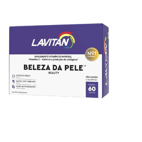 Suplemento Vitaminico -Mineral Beauty Beleza da Pele 60 cápsulas