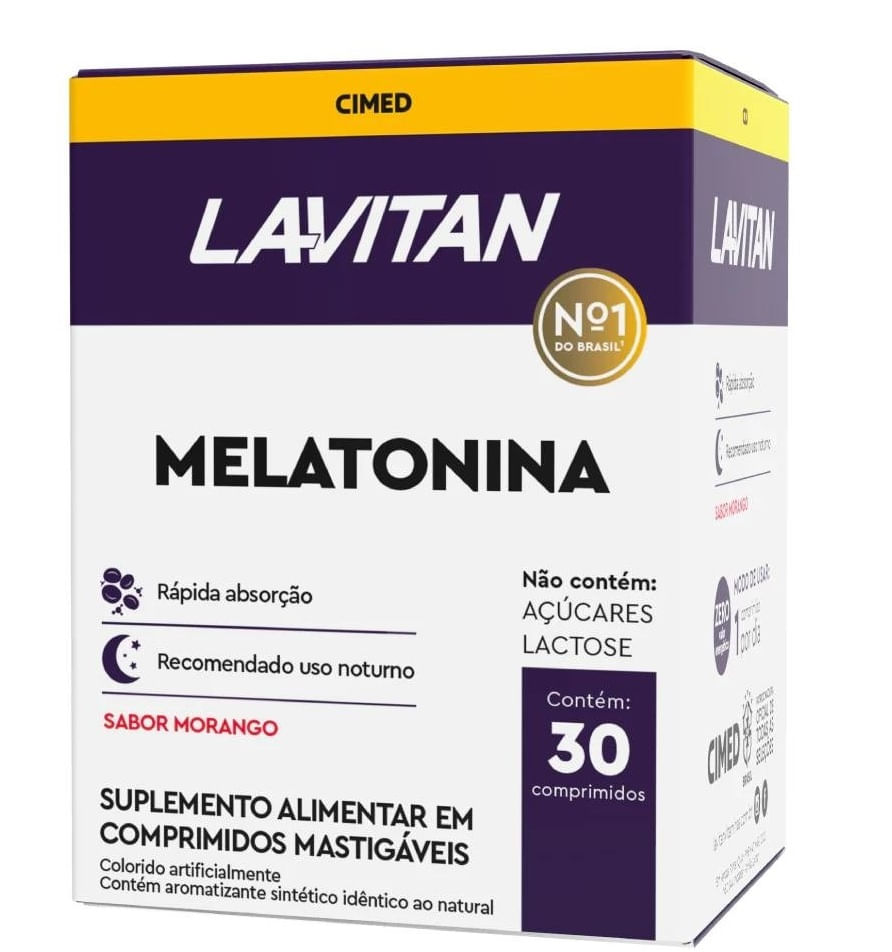 LAVITAN MELATONINA C/30 COMP MAST SB MORANGO