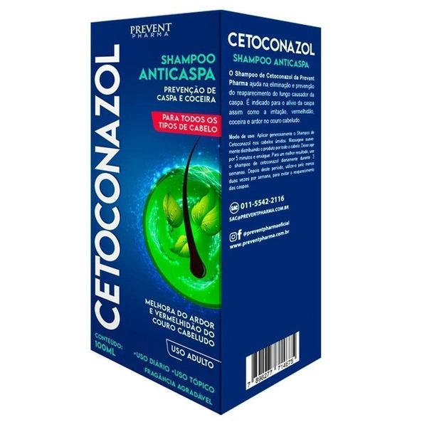 Shampoo anticaspa Cetoconazol Prevent Pharma 100ml