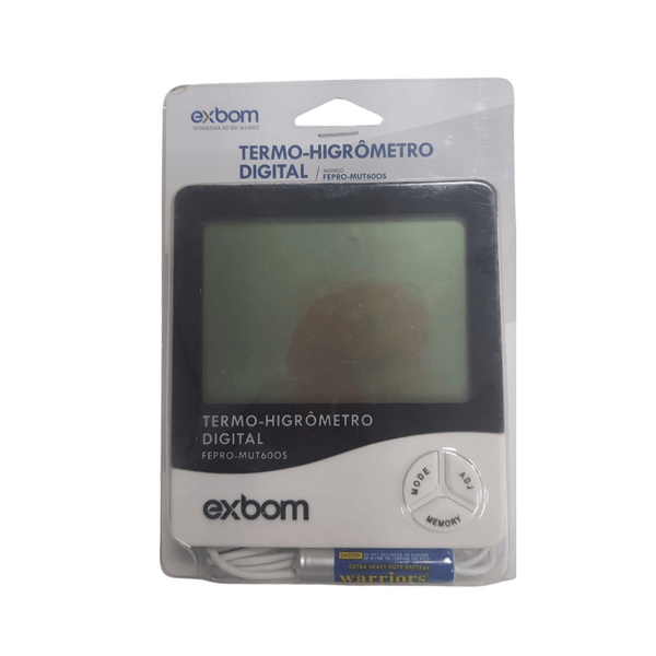 Termo-higrômetro digital Exbom