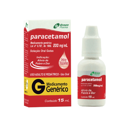 Paracetamol Gotas 20Mg/Ml Sabor Tangerina 15Ml preço