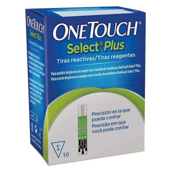 Tira para teste de glicemia One Touch Select Plus 10 unidades