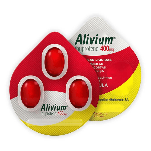 Alivium 400mg 3 capsulas liquidas
