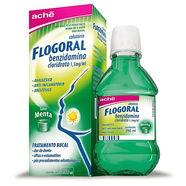 Flogoral Colutório Sabor Menta 250mL