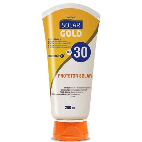 Protetor solar corporal Solar Gold FPS30 200ml