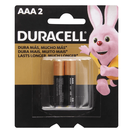 Pilha Duracell Palito Aaa 2 Unidades 1.5V preço