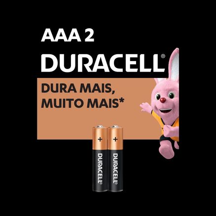 Pilha Duracell Palito Aaa 2 Unidades preço